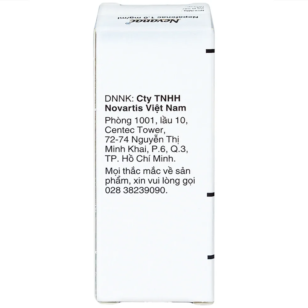 Hình ảnh Thuốc nhỏ mắt Nevanac Alcon điều trị viêm, đau sau phẫu thuật đục thủy tinh thể (5ml)