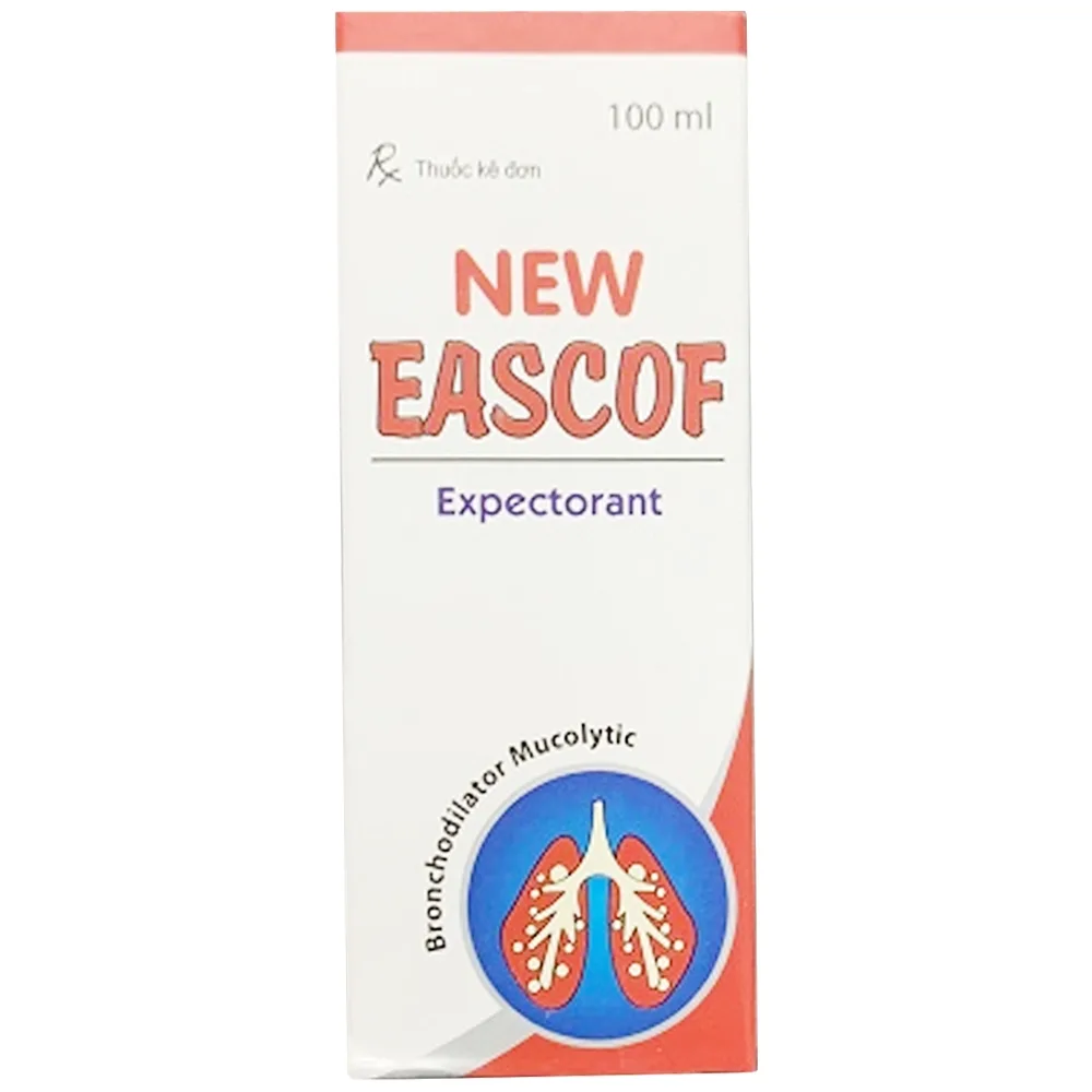 Hình ảnh Thuốc New Eascof 100ml Cachetpharm điều trị ho, long đờm