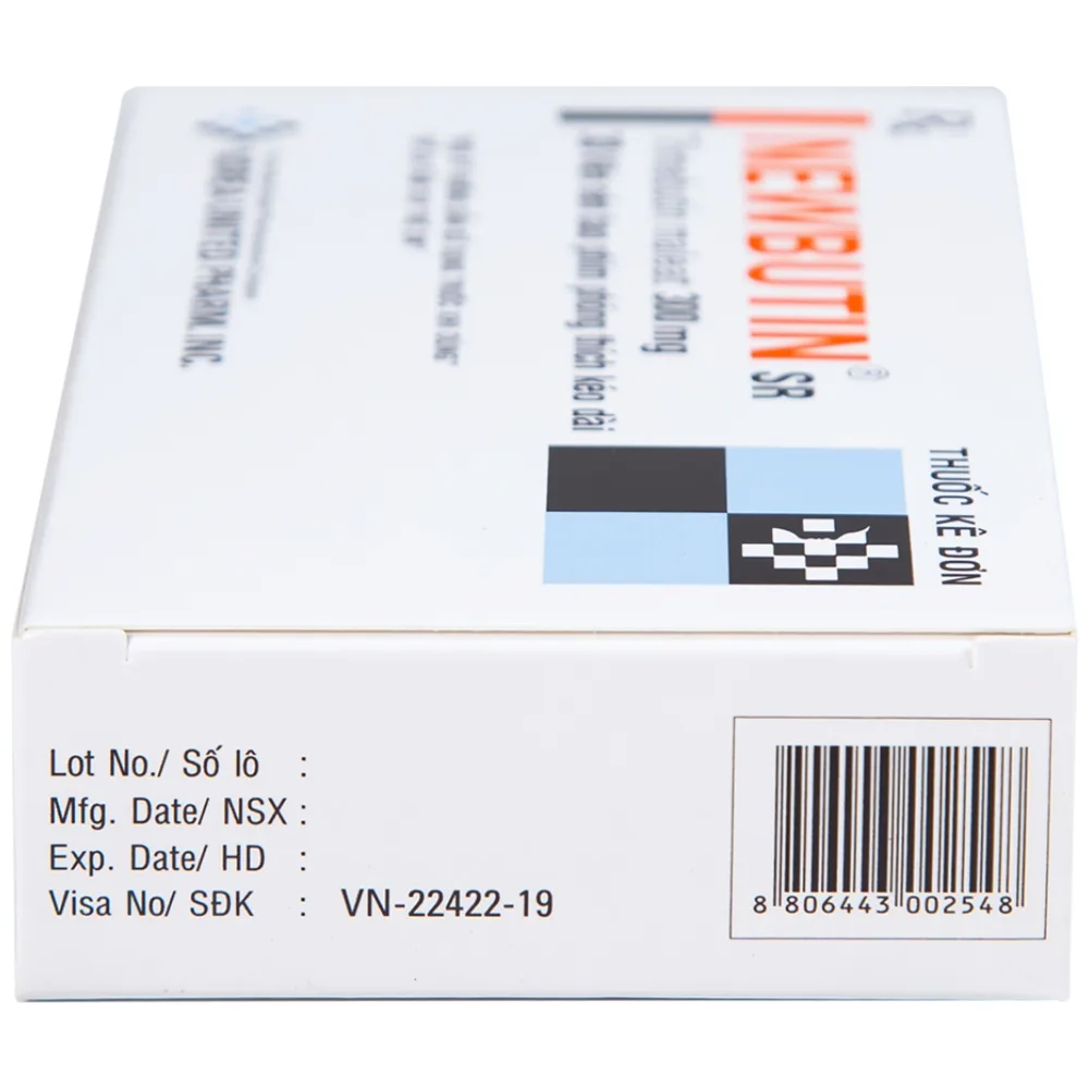 Hình ảnh Viên nén Newbutin SR 300mg Korea United điều trị trào ngược dạ dày - thực quản (3 vỉ x 10 viên)