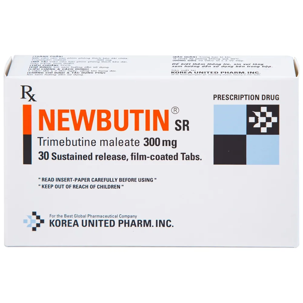 Hình ảnh Viên nén Newbutin SR 300mg Korea United điều trị trào ngược dạ dày - thực quản (3 vỉ x 10 viên)