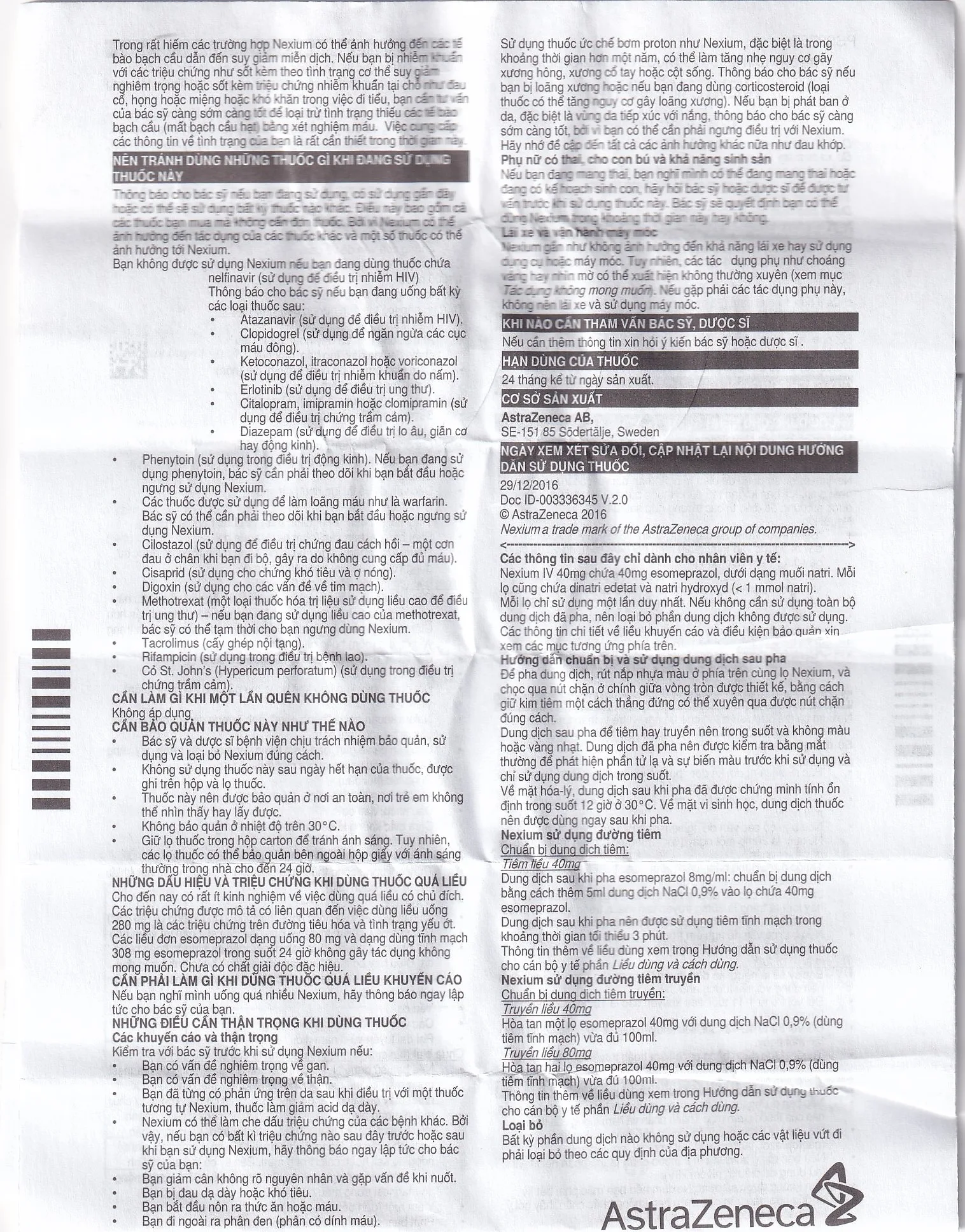 Hình ảnh Bột pha tiêm Nexium 40mg AstraZeneca điều trị kháng tiết dịch vị, trào ngược dạ dày - thực quản (1 lọ)