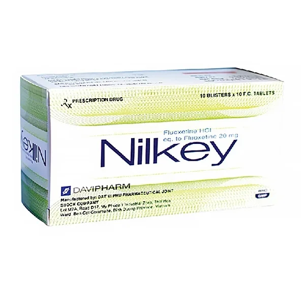 Hình ảnh Viên nén Nilkey DaViPharm điều trị bệnh trầm cảm, hội chứng hoảng sợ (10 vỉ x 10 viên)