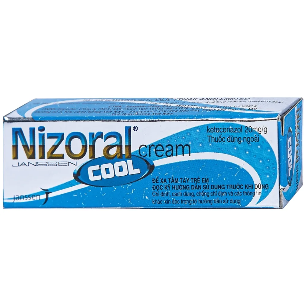 Hình ảnh Kem bôi da Nizoral cool cream Janssen điều trị nhiễm nấm ngoài da, lang ben (5g)