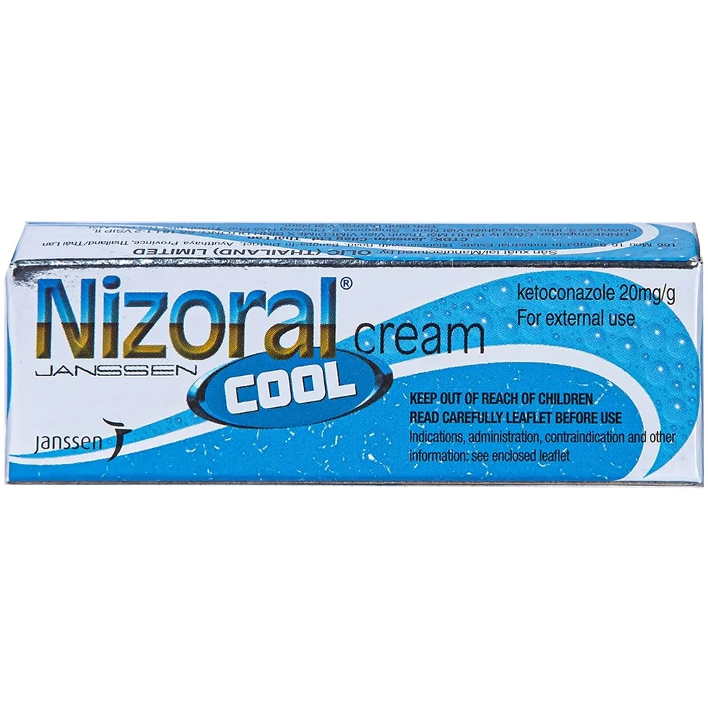 Hình ảnh Kem bôi da Nizoral cool cream Janssen điều trị nhiễm nấm ngoài da, lang ben (5g)