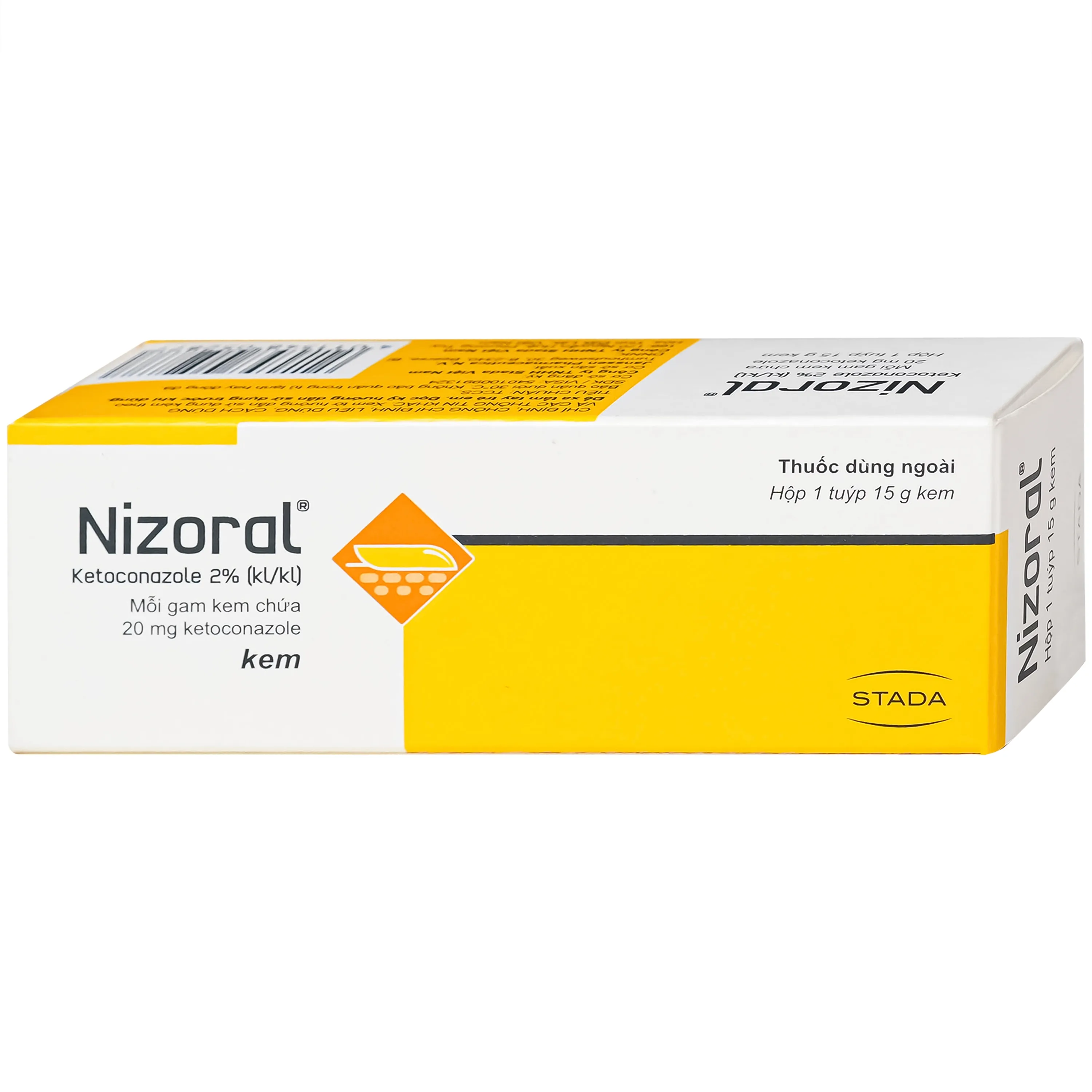 Hình ảnh Kem Nizoral Stada 20mg/g điều trị nhiễm nấm ngoài da (15g)