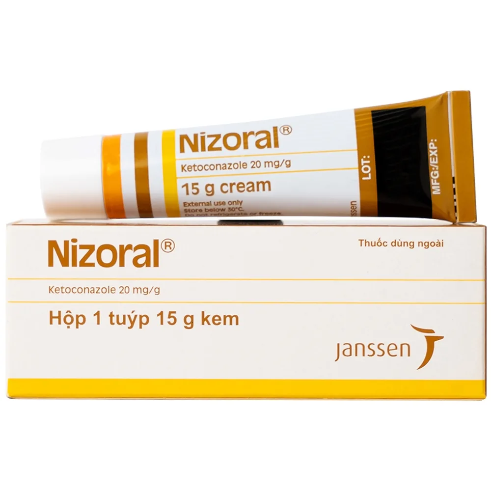 Hình ảnh Kem Nizoral Jassen 20mg/g điều trị nhiễm nấm ngoài da (15g)