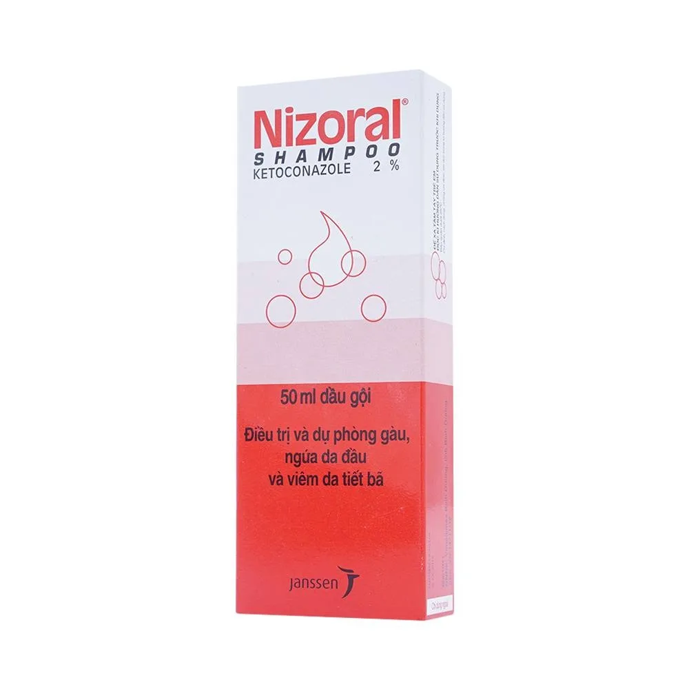 Hình ảnh Dầu gội Nizoral shampoo Janssen điều trị và dự phòng gàu, ngứa da đầu và viêm da tiết bã (50ml)