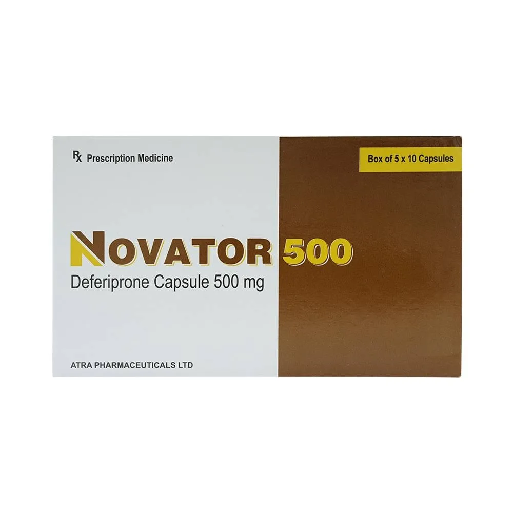 Hình ảnh Thuốc Novator 500 Atra điều trị thiếu máu (5 vỉ x 10 viên)