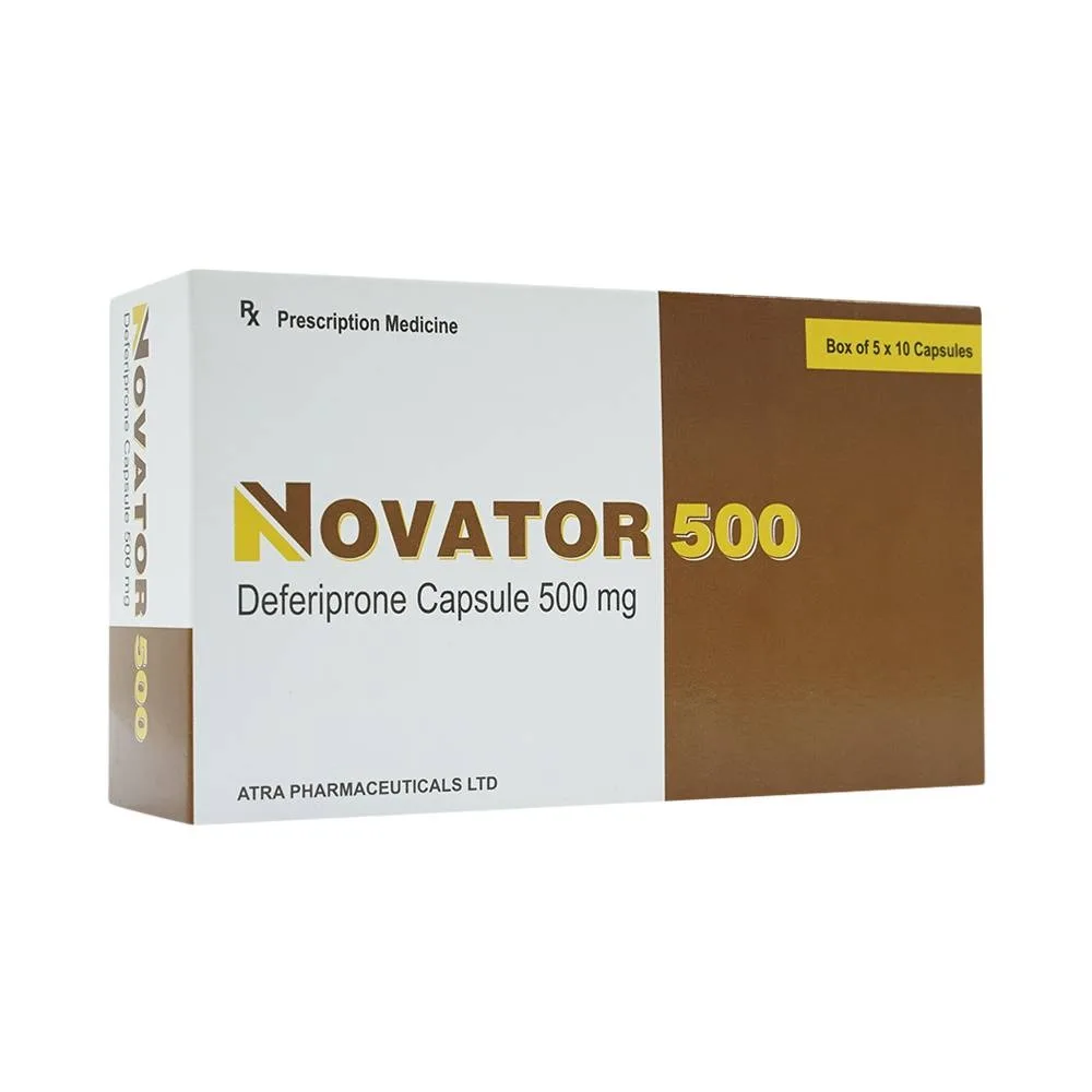 Hình ảnh Thuốc Novator 500 Atra điều trị thiếu máu (5 vỉ x 10 viên)