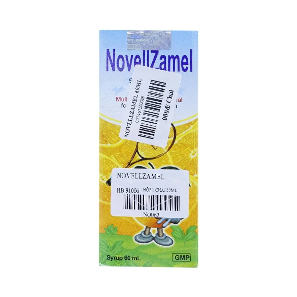 Hình ảnh Siro NovellZamel bổ sung vitamin, khoáng chất cho trẻ em (60ml)