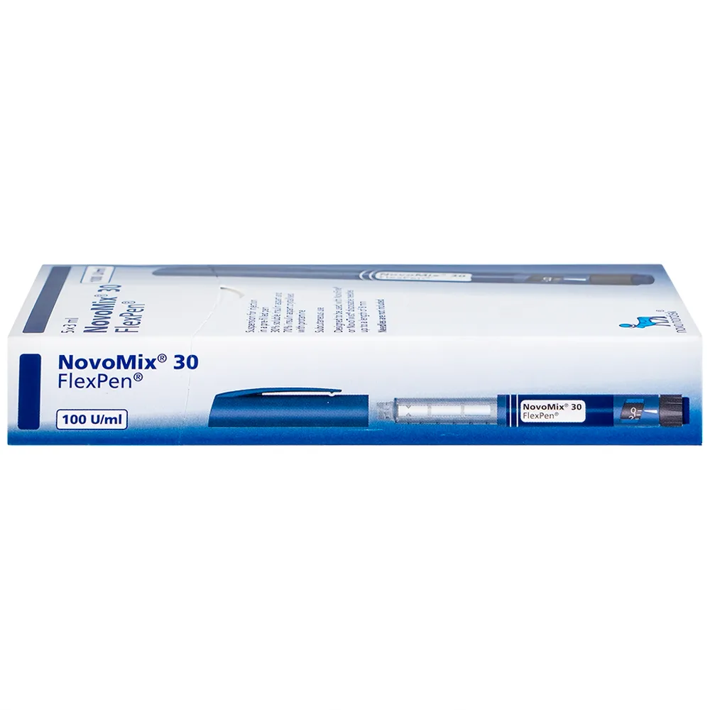 Hình ảnh Bút tiêm NovoMix 30 FlexPen Novo Nordisk điều trị đái tháo đường (5 cây x 3ml)