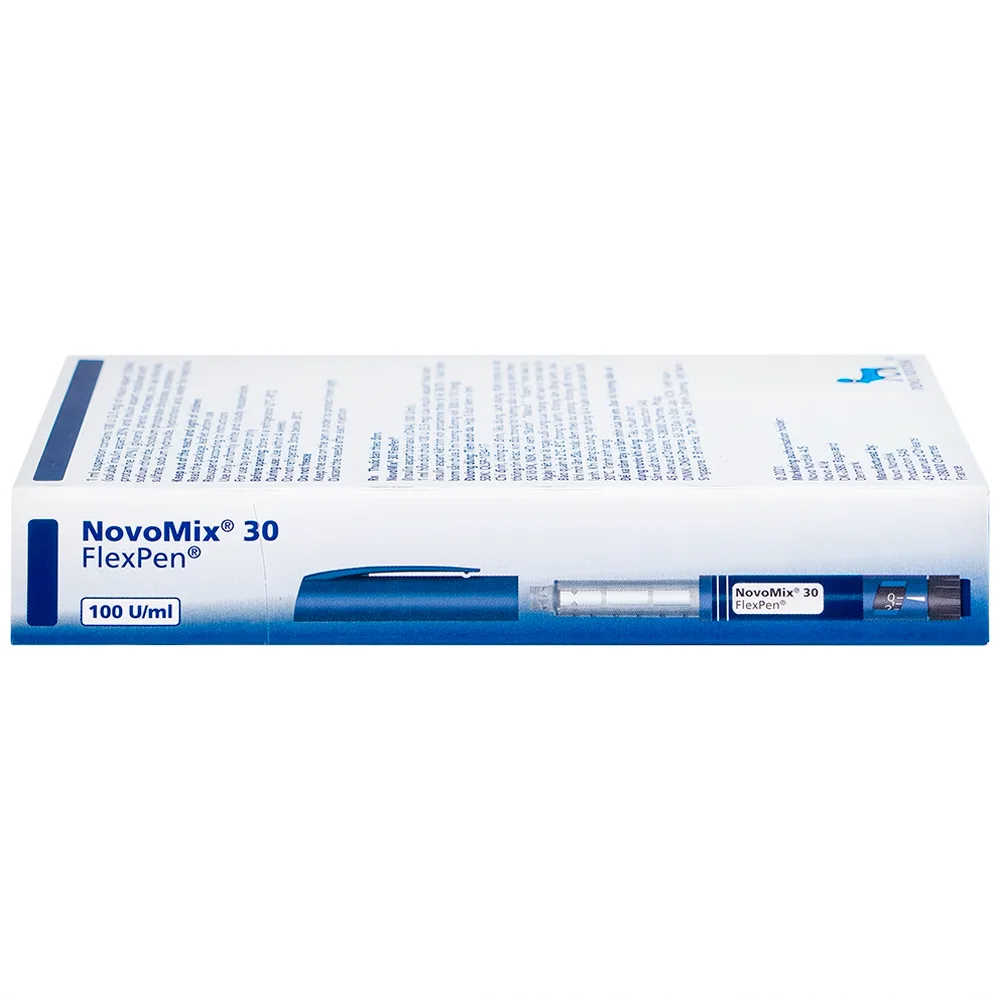 Hình ảnh Bút tiêm NovoMix 30 FlexPen Novo Nordisk điều trị đái tháo đường (5 cây x 3ml)
