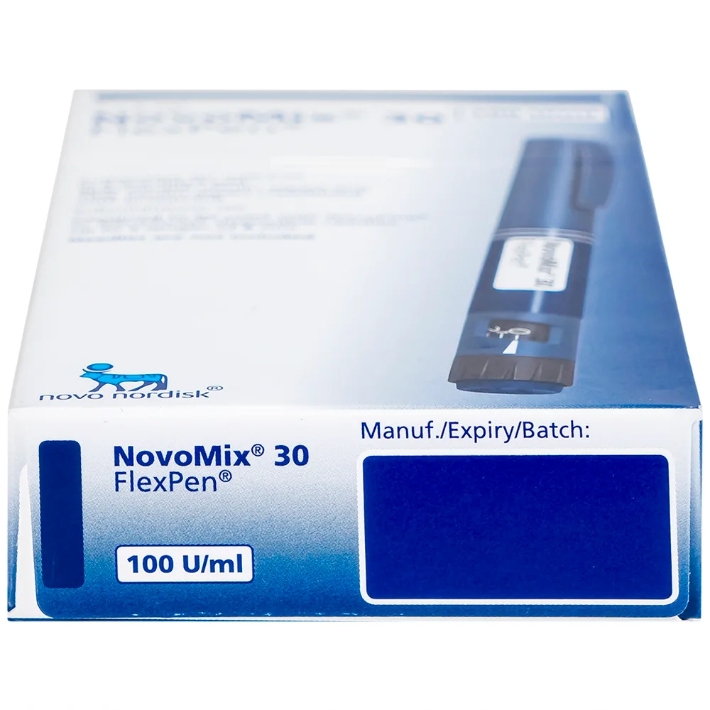 Hình ảnh Bút tiêm NovoMix 30 FlexPen Novo Nordisk điều trị đái tháo đường (5 cây x 3ml)