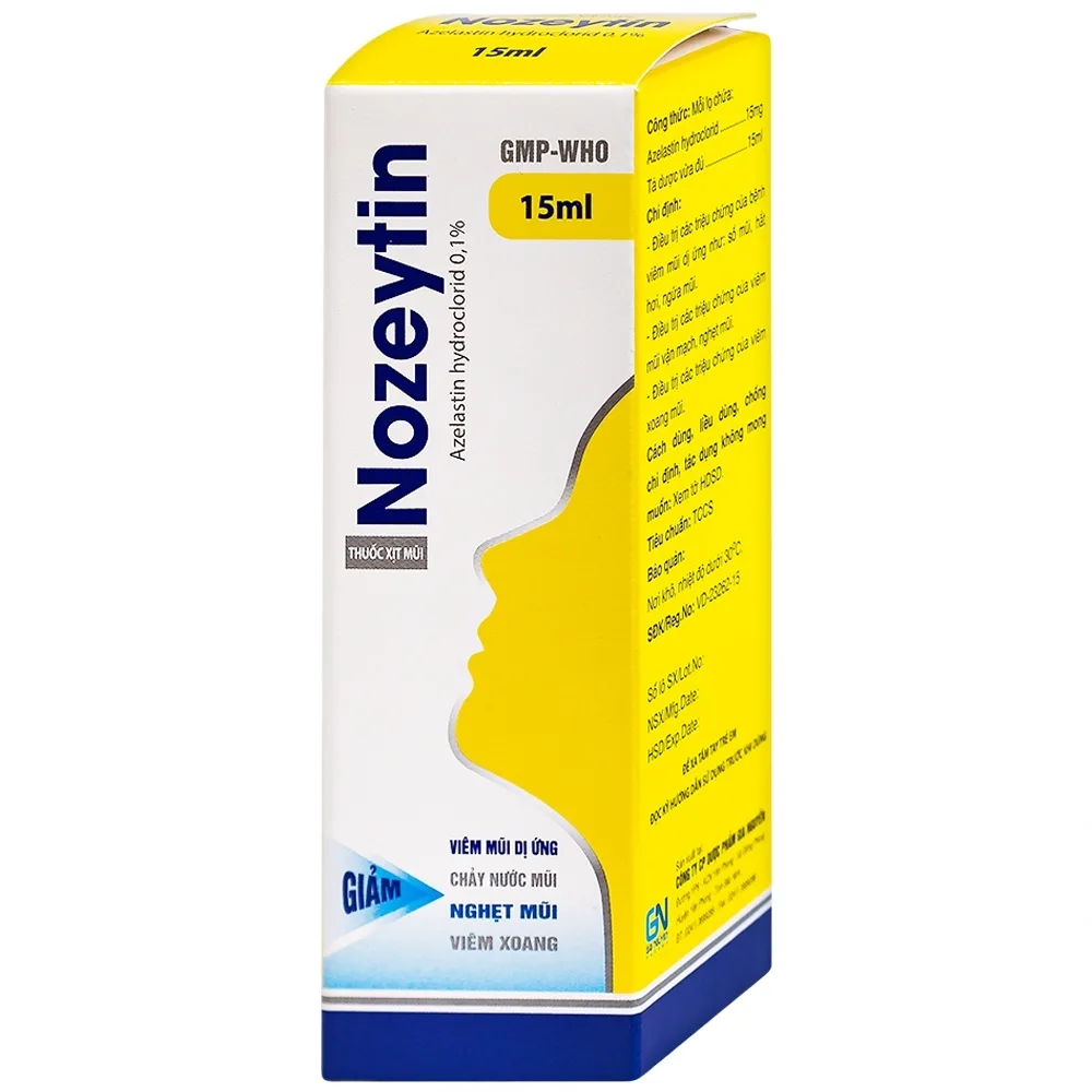 Hình ảnh Thuốc xịt mũi Nozeytin Gia Nguyễn điều trị viêm mũi dị ứng, sổ mũi, hắt hơi, ngứa mũi (15ml)