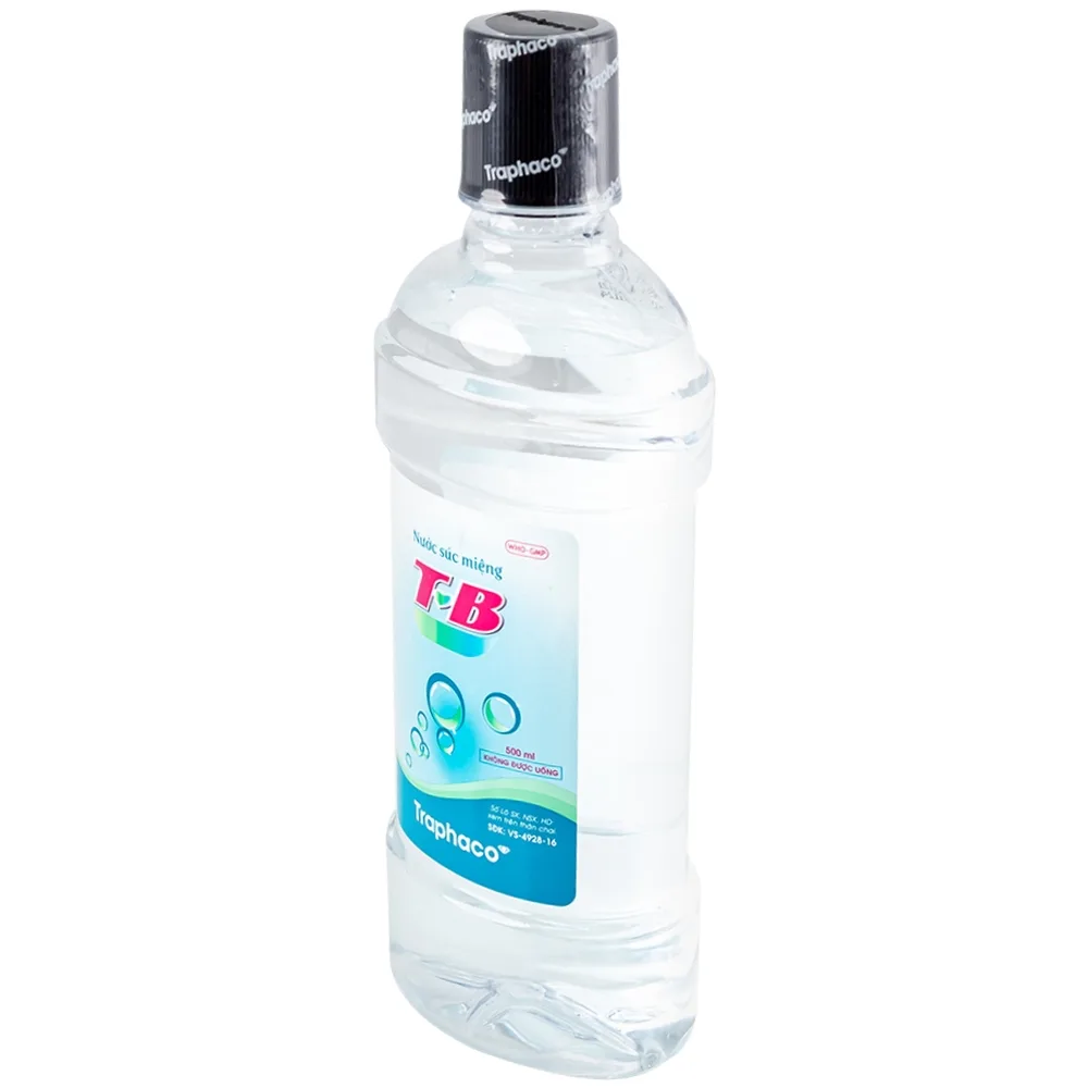 Hình ảnh Nước súc miệng T&B Traphaco sát trùng răng miệng, họng, khử mùi hôi thuốc lá (500ml)