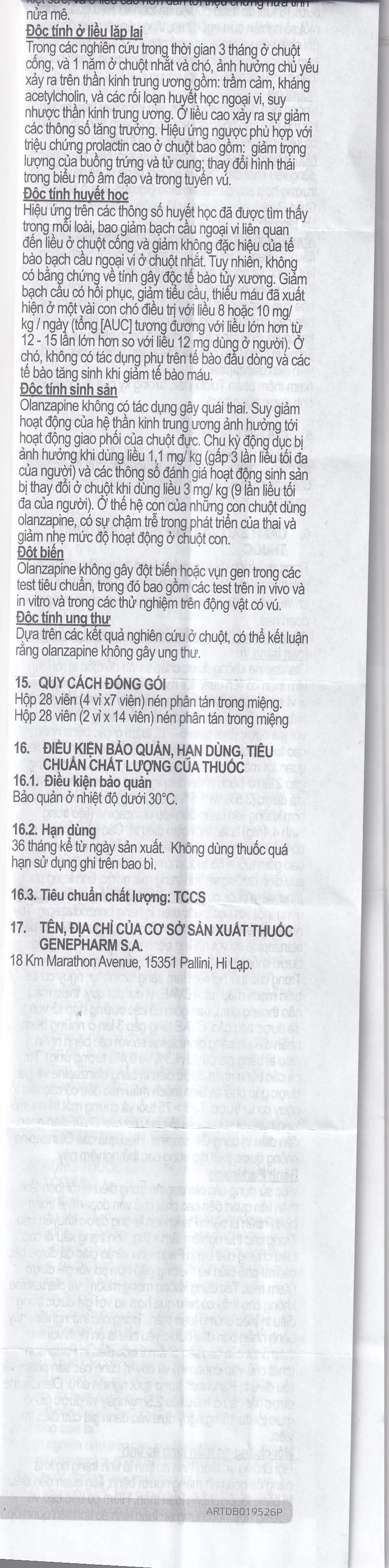 Hình ảnh Viên nén Nykob 5mg Genepharm SA điều trị tâm thần phân liệt (4 vỉ x 7 viên)