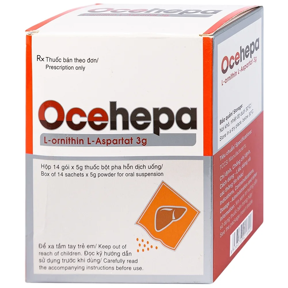 Hình ảnh Thuốc bột uống Ocehepa 3g Hóa Dược điều trị các rối loạn chức năng gan (14 gói x 5g)