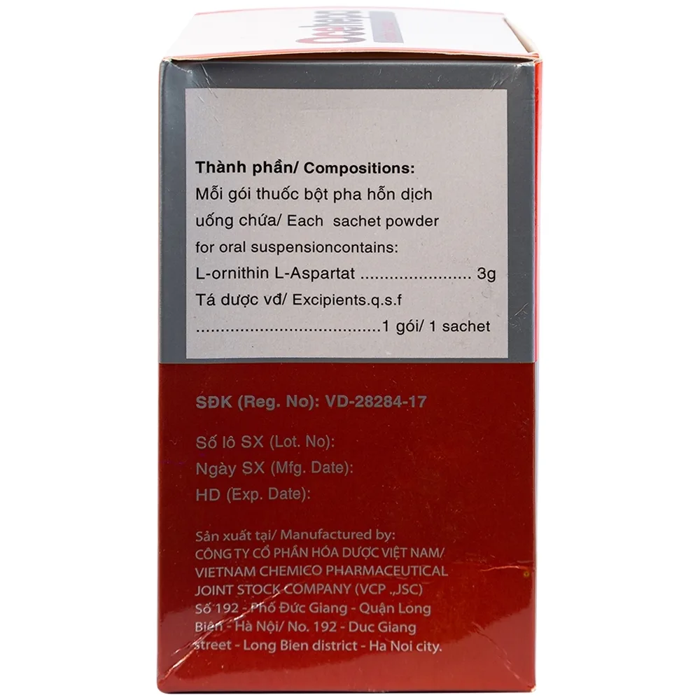 Hình ảnh Thuốc bột uống Ocehepa 3g Hóa Dược điều trị các rối loạn chức năng gan (14 gói x 5g)