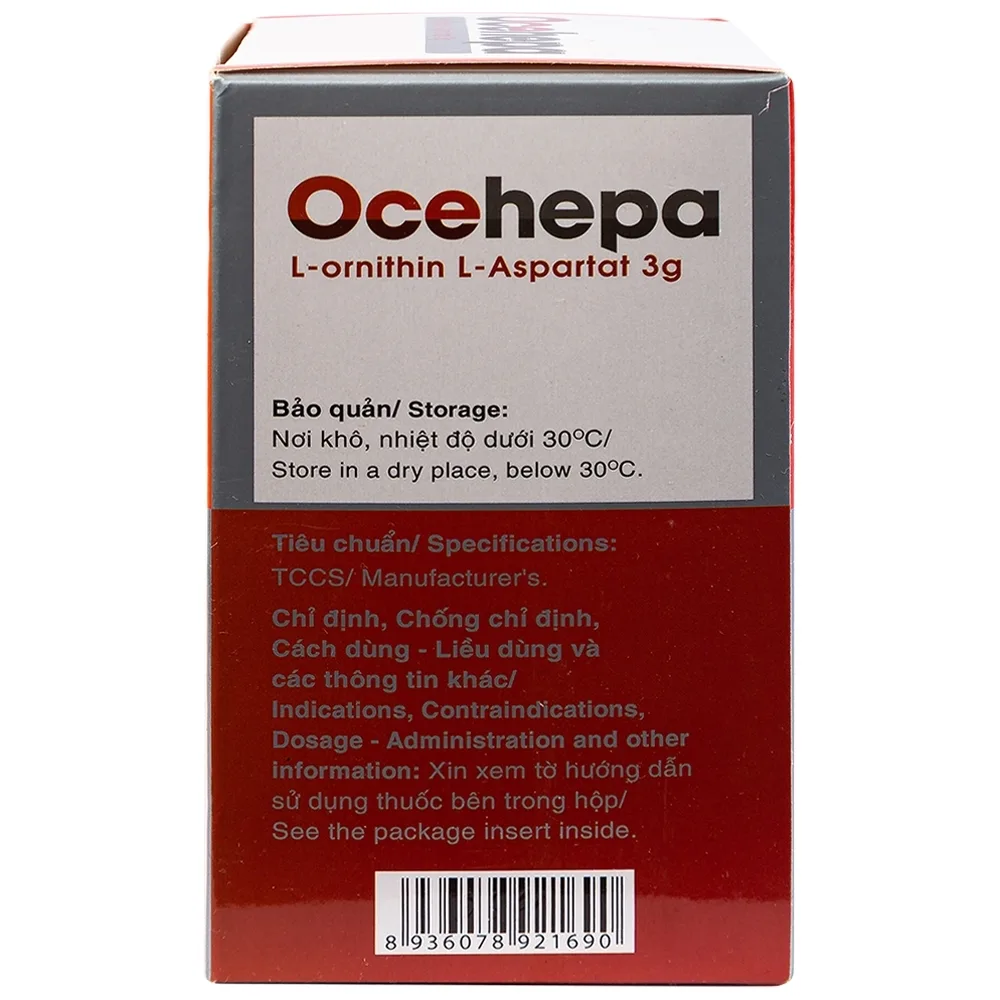 Hình ảnh Thuốc bột uống Ocehepa 3g Hóa Dược điều trị các rối loạn chức năng gan (14 gói x 5g)