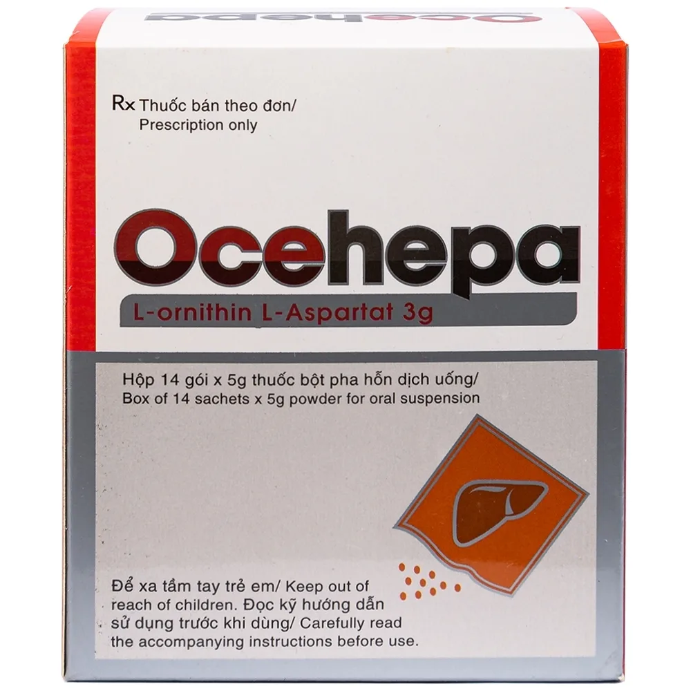 Hình ảnh Thuốc bột uống Ocehepa 3g Hóa Dược điều trị các rối loạn chức năng gan (14 gói x 5g)