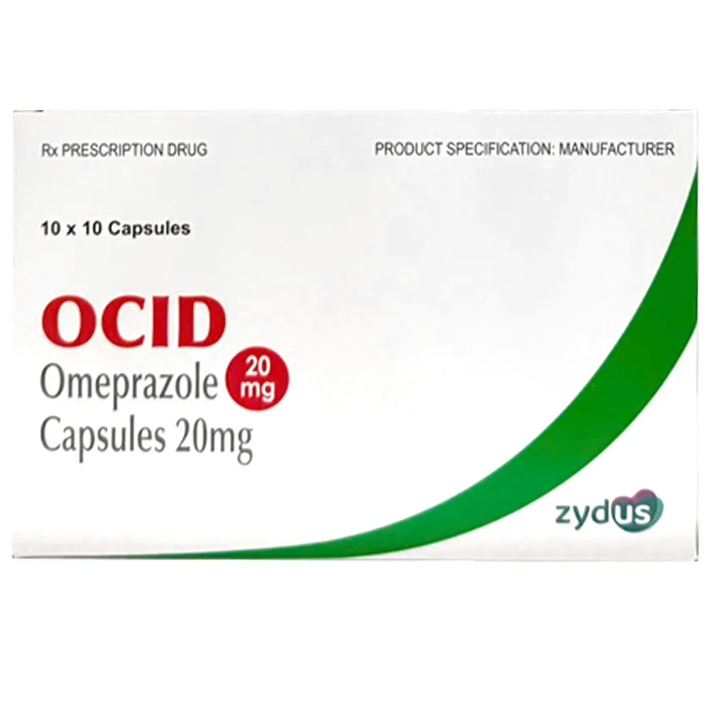 Hình ảnh Thuốc Ocid 20mg Zydus điều trị loét tá tràng, loét dạ dày (10 vỉ x 10 viên)