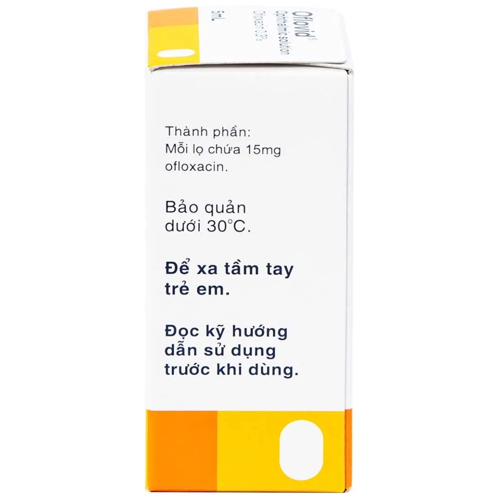 Hình ảnh Thuốc nhỏ mắt Oflovid Santen điều trị viêm bờ mi, viêm túi lệ, lẹo, viêm kết mạc, viêm sụn mi (5ml)