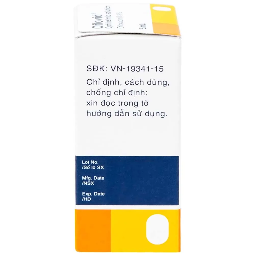 Hình ảnh Thuốc nhỏ mắt Oflovid Santen điều trị viêm bờ mi, viêm túi lệ, lẹo, viêm kết mạc, viêm sụn mi (5ml)