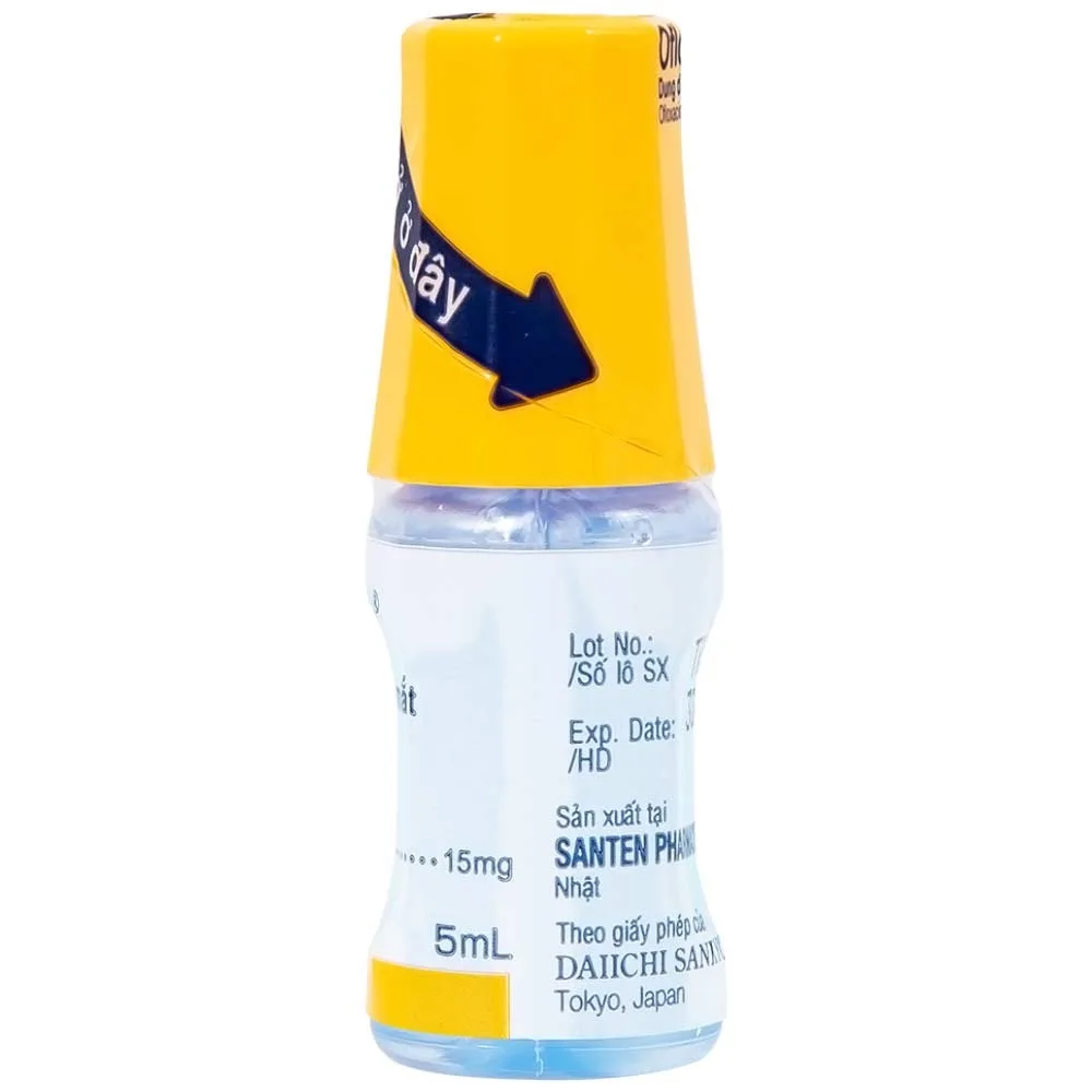 Hình ảnh Thuốc nhỏ mắt Oflovid Santen điều trị viêm bờ mi, viêm túi lệ, lẹo, viêm kết mạc, viêm sụn mi (5ml)