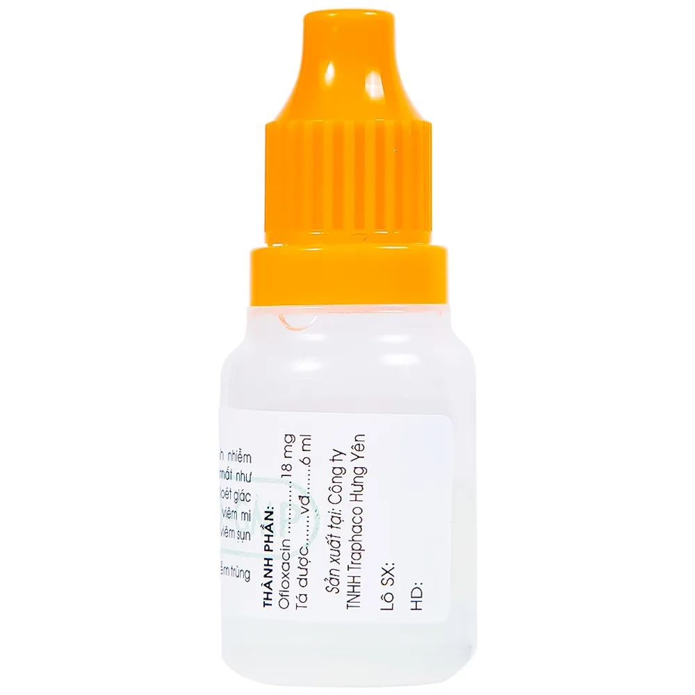 Hình ảnh Thuốc nhỏ mắt Ofloxacin 0,3% Traphaco điều trị nhiễm trùng mắt, viêm kết mạc (6ml)
