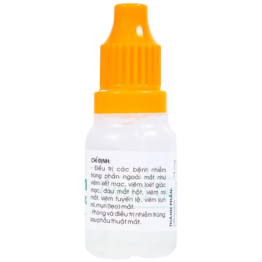 Hình ảnh Thuốc nhỏ mắt Ofloxacin 0,3% Traphaco điều trị nhiễm trùng mắt, viêm kết mạc (6ml)