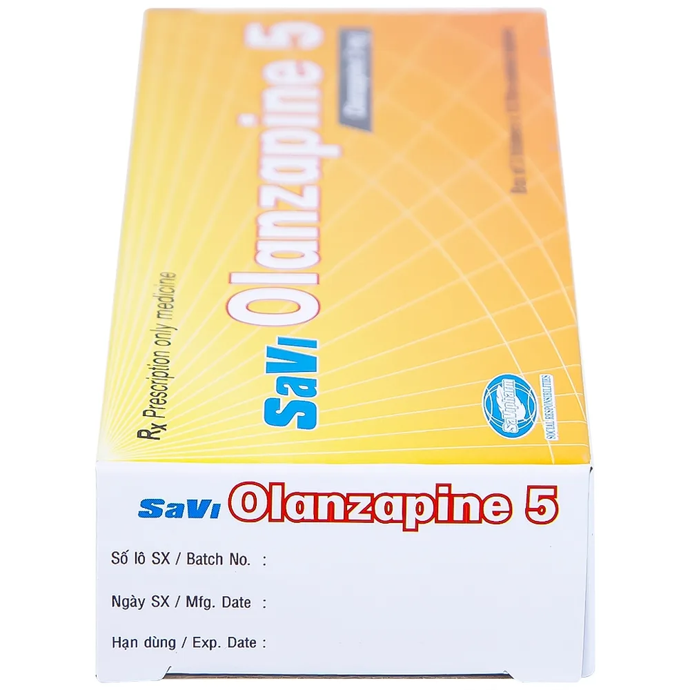 Hình ảnh Thuốc Savi Olanzapine 5 điều trị bệnh tâm thần phân liệt (3 vỉ x 10 viên) 