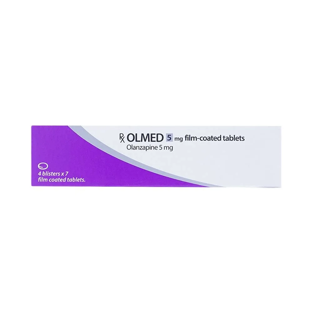 Hình ảnh Viên nén Olmed 5mg Actavis điều trị bệnh tâm thần phân liệt (4 vỉ x 7 viên)
