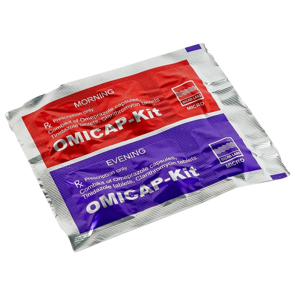 Hình ảnh Thuốc Omicap-Kit Micro điều trị viêm dạ dày mãn tính, loét dạ dày - tá tràng (7 kít) 