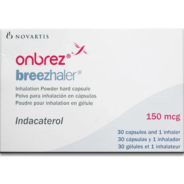 Hình ảnh Bột hít Onbrez Breezhaler 150mcg Novartis điều trị bệnh phổi tắc nghẽn (3 vỉ x 10 viên)