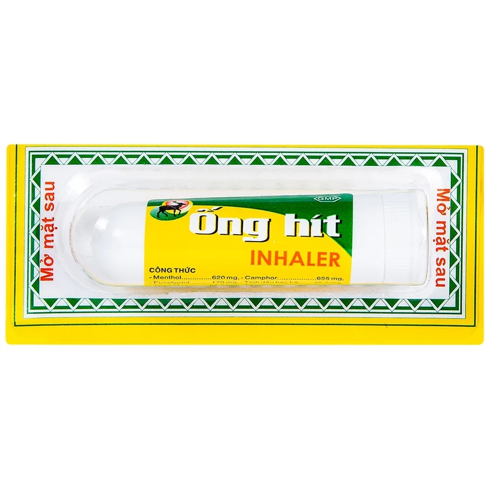 Hình ảnh Ống hít Inhaler Pharmedic điều trị cảm cúm, nghẹt mũi (1 vỉ x 5 ống)