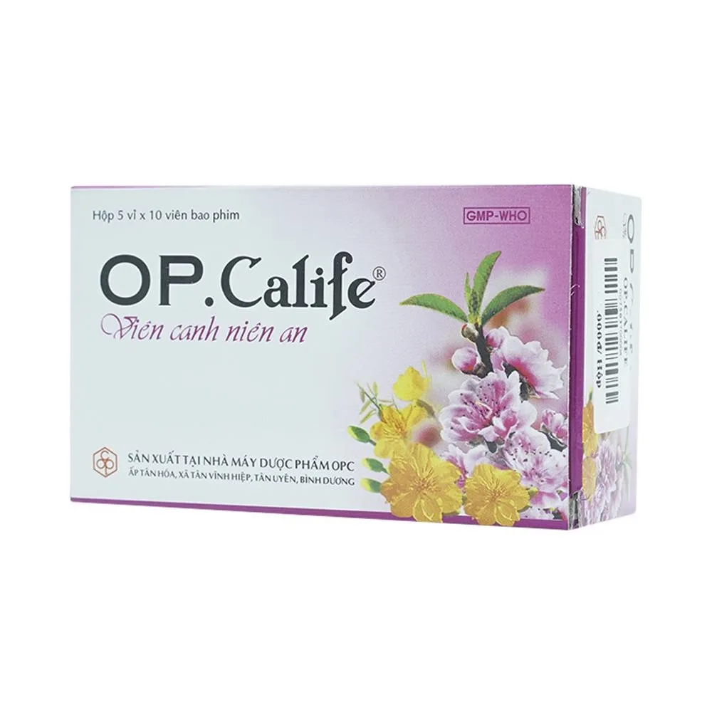 Hình ảnh Viên Canh Niên An Op.Calife OPC giảm các triệu chứng tiền mãn kinh ở phụ nữ (5 vỉ x 10 viên)