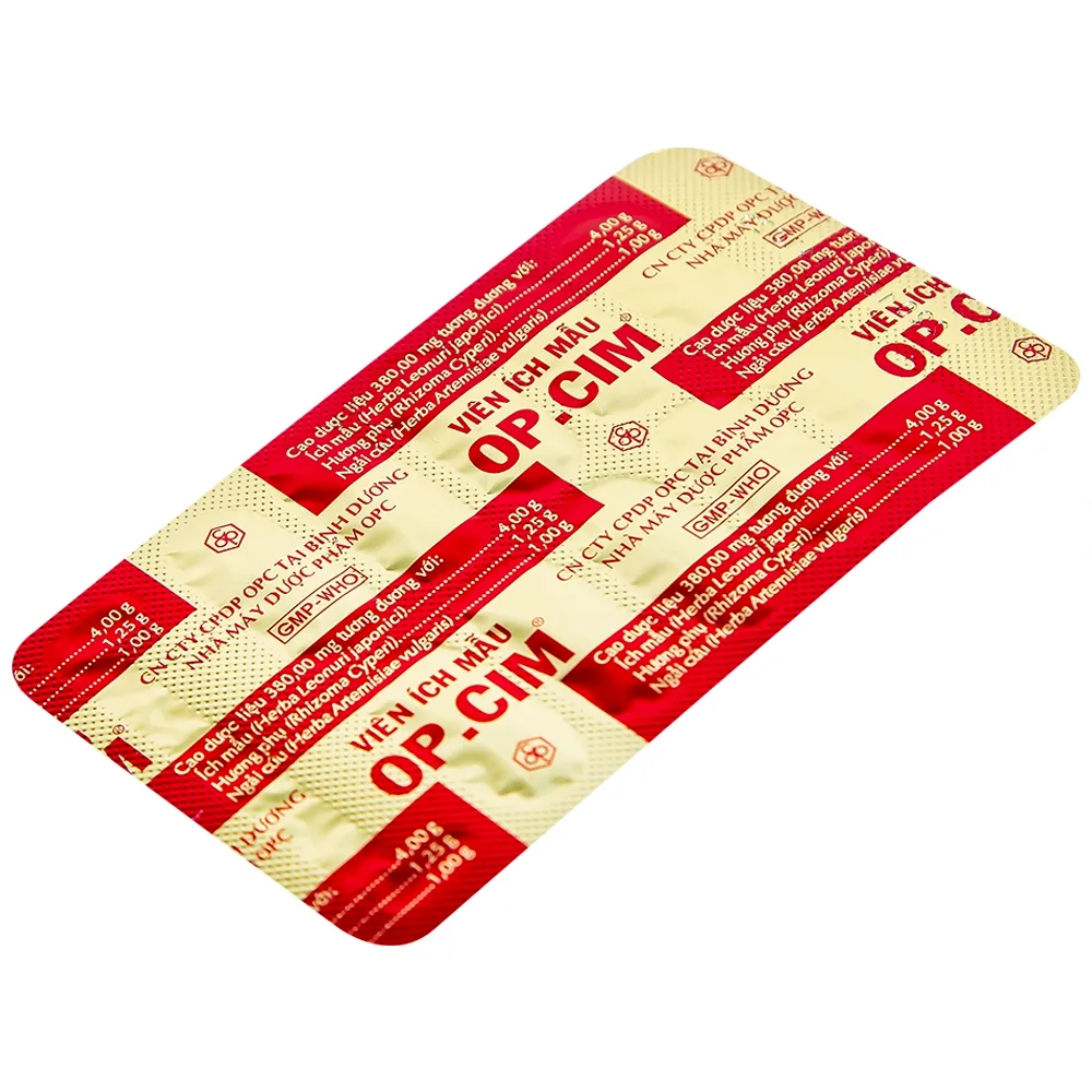 Hình ảnh Viên ích mẫu OP.CIM OPC điều hòa kinh nguyệt (2 vỉ x 10 viên)