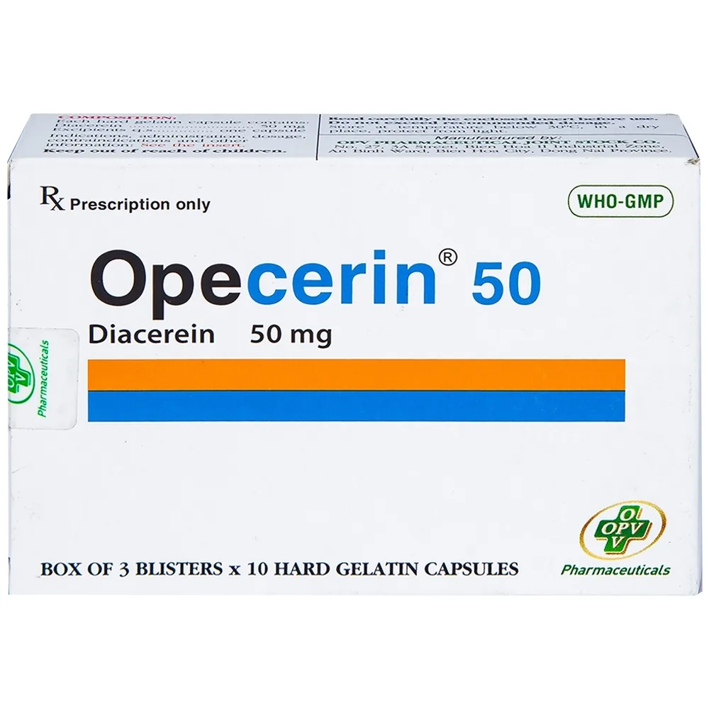 Hình ảnh Thuốc Opecerin 50mg OPV điều trị thoái hóa khớp hông, gối (3 vỉ x 10 viên)
