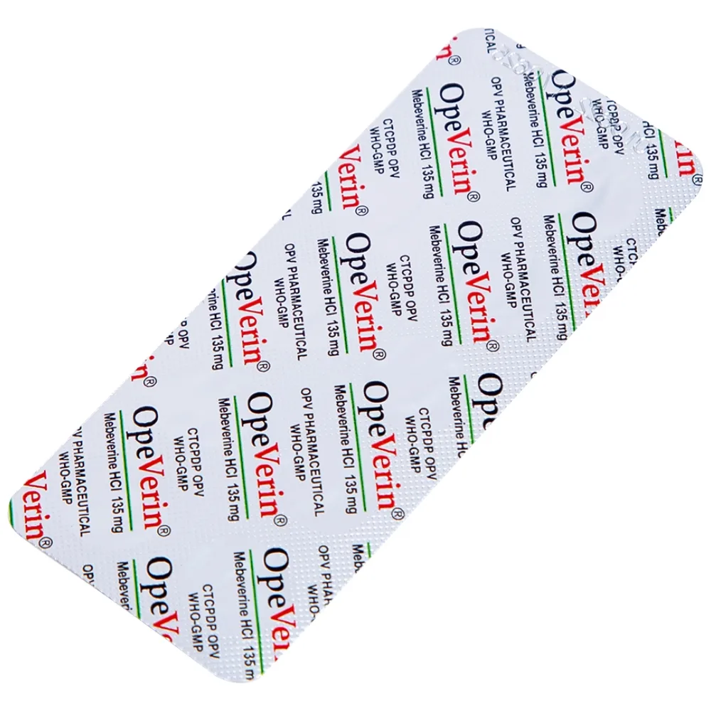 Hình ảnh Thuốc OpeVerin 135mg OPV điều trị hội chứng ruột kích thích (5 vỉ x 10 viên)