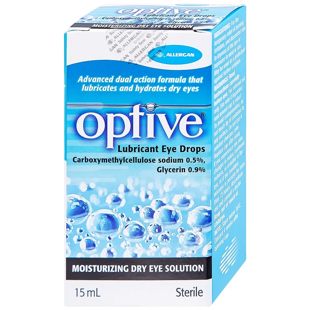 Hình ảnh Thuốc nhỏ mắt Optive Allergan giảm nóng, kích ứng và khó chịu do khô mắt (15ml)