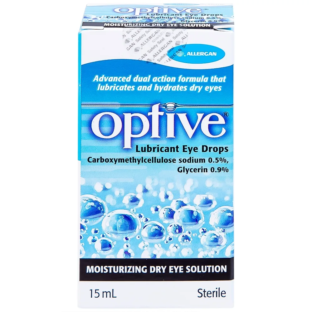 Hình ảnh Thuốc nhỏ mắt Optive Allergan giảm nóng, kích ứng và khó chịu do khô mắt (15ml)