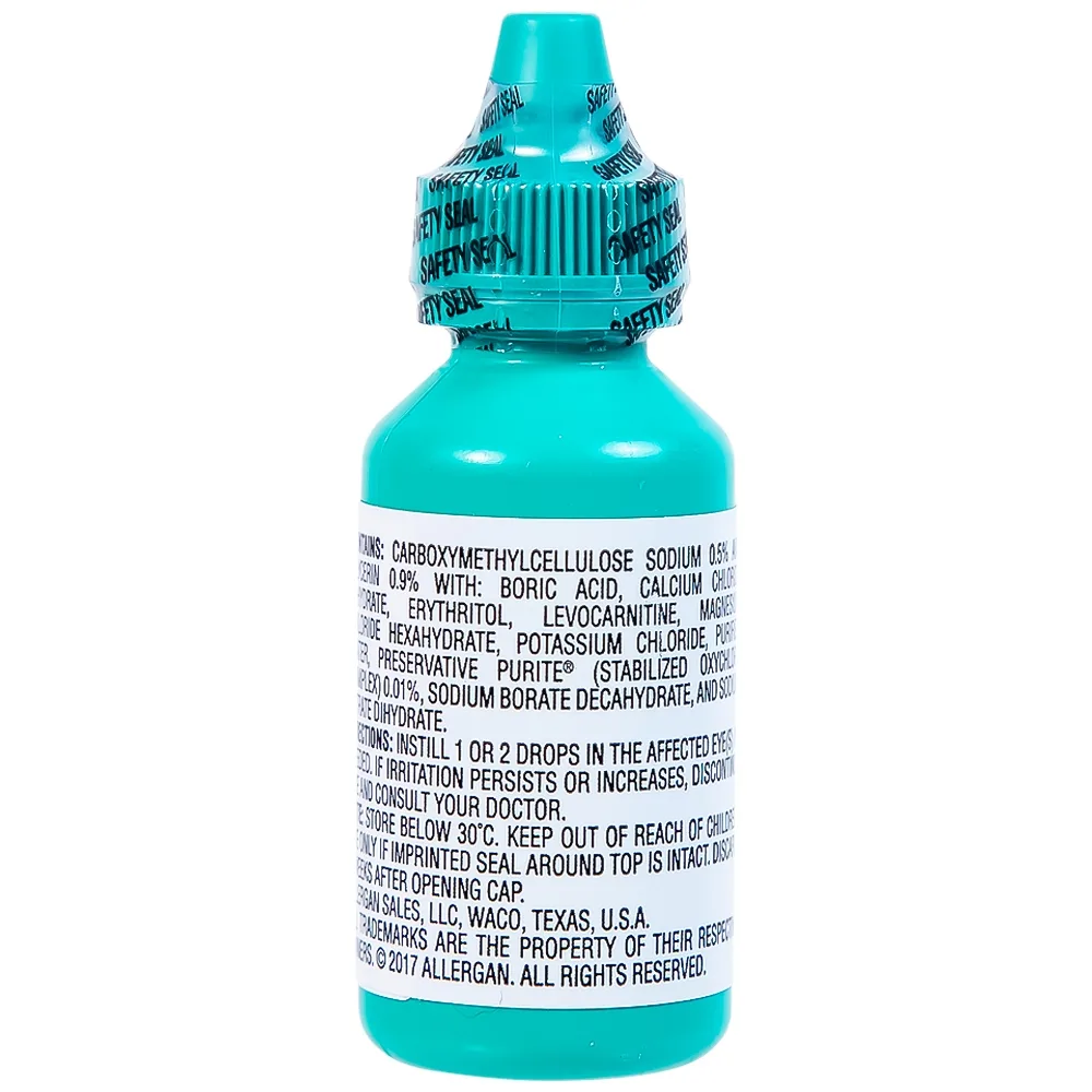 Hình ảnh Thuốc nhỏ mắt Optive Allergan giảm nóng, kích ứng và khó chịu do khô mắt (15ml)