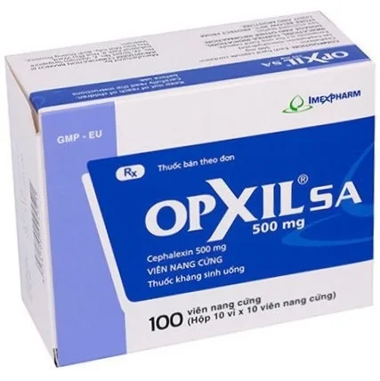Hình ảnh Thuốc Opxil SA 500mg Imexpharm điều trị các chứng nhiễm khuẩn (10 vỉ x 10 viên)