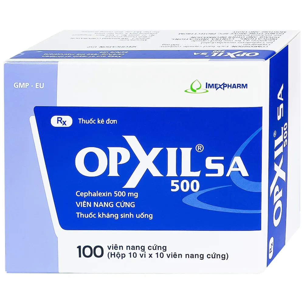 Hình ảnh Thuốc OPXIL SA 500 Imexpharm điều trị các nhiễm khuẩn do các vi khuẩn nhạy cảm (10 vỉ x 10 viên)