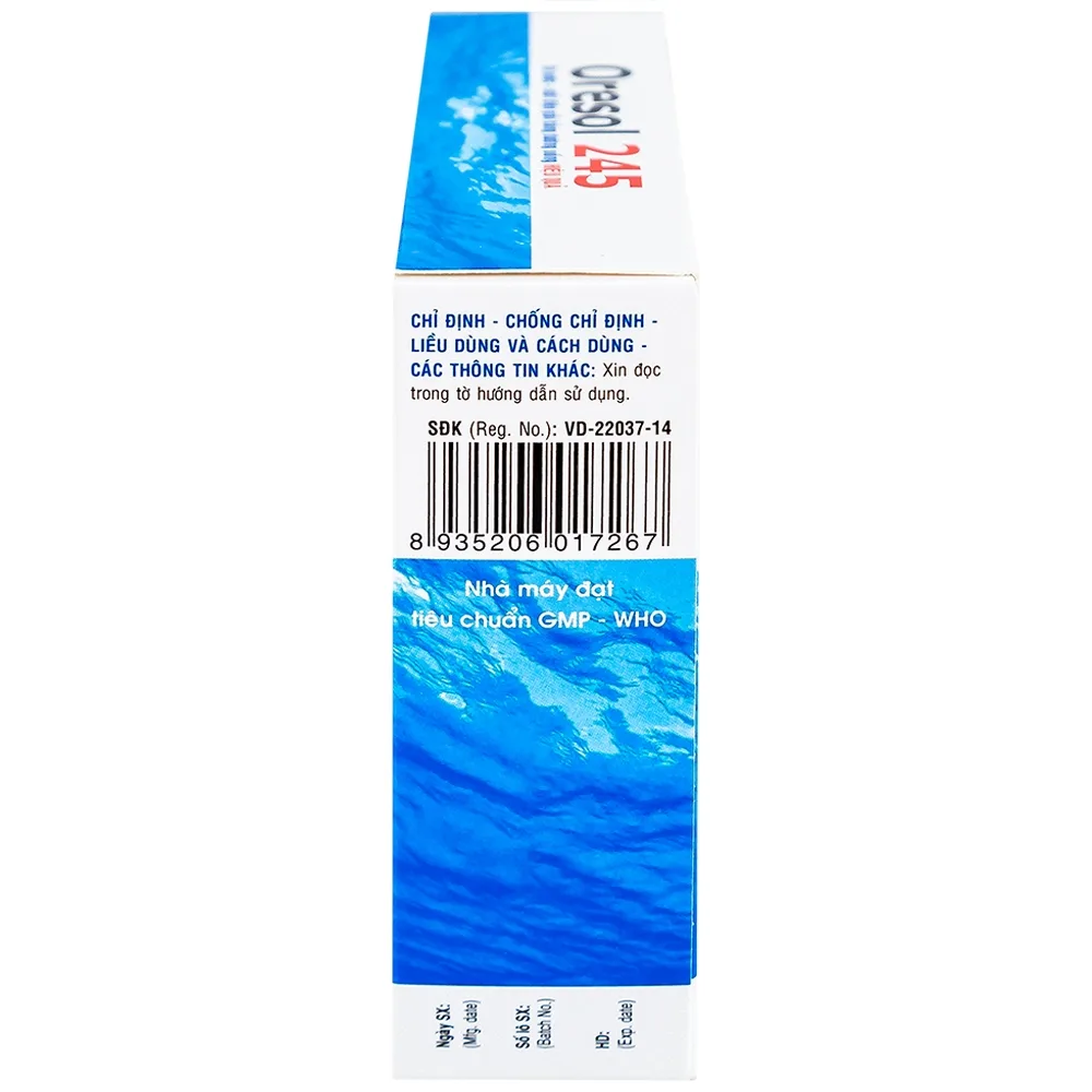 Hình ảnh Bột pha uống Oresol 245 DHG Pharma bù nước, bổ sung chất điện giải, điều trị mất nước do tiêu chảy (20 gói x 4.1g)