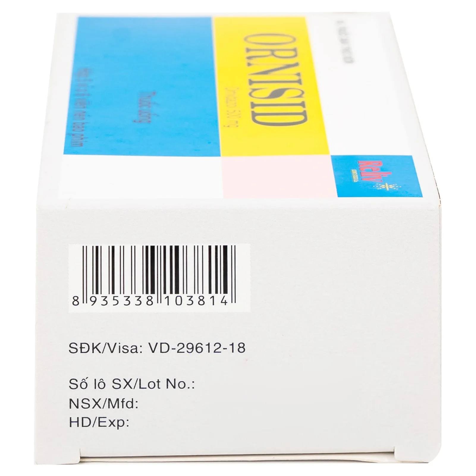 Hình ảnh Thuốc Ornisid 500mg Reliv điều trị nhiễm amip ở ruột và gan (5 vỉ x 6 viên)