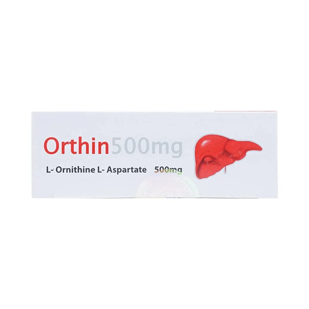 Hình ảnh Viên nang cứng Orthin 500mg Mediplantex điều trị hội chứng tăng amoniac (3 vỉ x 10 viên)