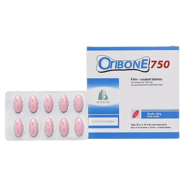 Hình ảnh Thuốc Otibone 750 Boston giảm triệu chứng thoái hóa khớp gối (10 vỉ x 10 viên)