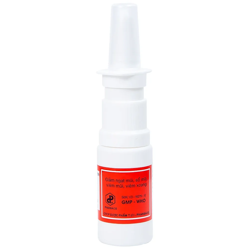 Hình ảnh Thuốc xịt mũi Otilin 0.1% Pharbaco giảm ngạt mũi, sung huyết trong viêm mũi (15ml)