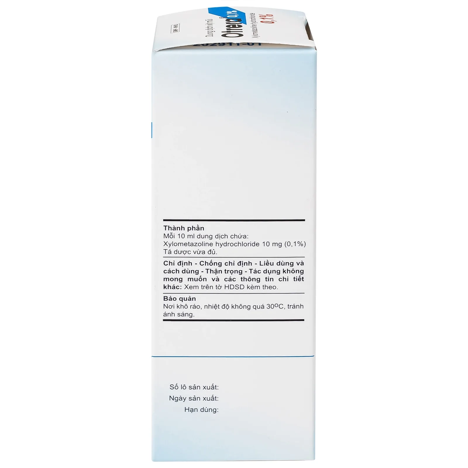 Hình ảnh Dung dịch xịt mũi Otrera 0.1% An Thiên giảm nghẹt mũi và sung huyết mũi (10ml)